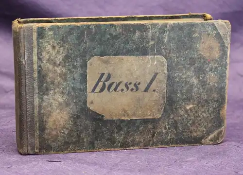 Bass Regensburger Liederkranz Sammlung ausgewählter vierstimmiger Lieder 1880 js