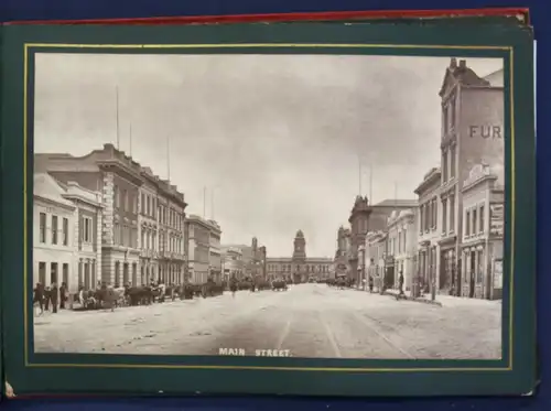 Original-Fotografie Photo-Leporello Port Elizabeth, Süd Afrika um 1890 sf