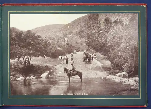 Original-Fotografie Photo-Leporello Port Elizabeth, Süd Afrika um 1890 sf