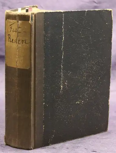 Abel Sammelband mit 4 Titeln  Der gewandte Redner 1871 Festreden Redekunst sf