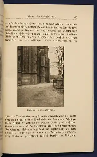 Zink Iphofen Ein altfränkisches Städtebild 1911 Bayern Ortskunde Geografie sf