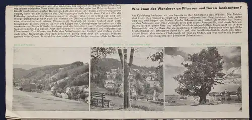 Original Prospekt Das östliche Erzgebirge 1959 Ortskunde Geschichte Reise sf