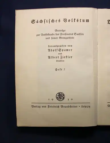 Müller Die sächsichen Weihnachtsspiele 1930 Sachsen Geschichte Saxonica js