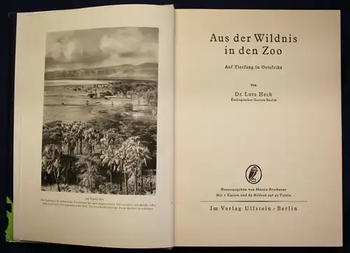 Heck Aus der Wildnis in den Zoo 1930 Geschichte Afrika Landeskunde Tiere sf