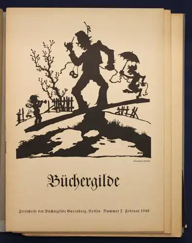 Die Büchergilde Jahrgang 1940 Zeitschrift Geschichte Gesellschaft Politik sf