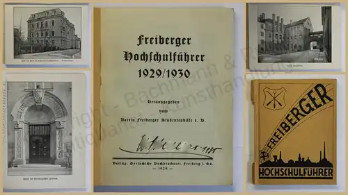Orig. Prospekt Freiberger Hochschulführer 1929/1930 Ortskunde Sachsen xy