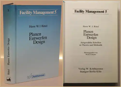 Rittel Facility Management 5 "Planen Entwerfen Design" 1992 Wissen Studium sf