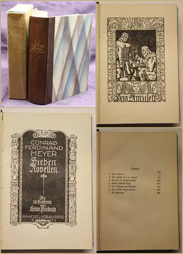 Conrad Ferdinand Meyer Sieben Novellen 1924 Belletristik Literatur sf