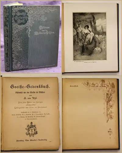 Wyl Goethes Gedenkbuch um 1900 Belletristik Klassiker Dichtung Literatur sf