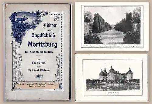 Stöhr Führer durch Jagdschloß Moritzburg 1905 Geschichte Ortskunde Sachsen xz