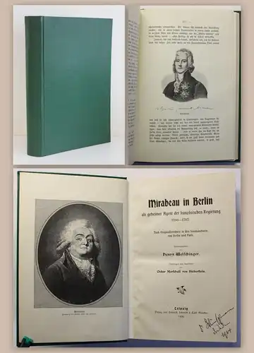 Welschinger Mirabeau in Berlin Agent der Französischen Regierung 1900 Geschichte