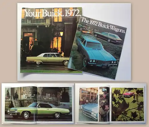Orig. Prospekt Broschüre Buick 1972 General Motors Modellprogramm Automobile xz