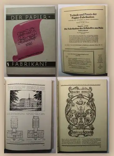 Heuser Der Papier-Fabrikant Fest- und Auslandsheft 1926 Geschichte Papier xy
