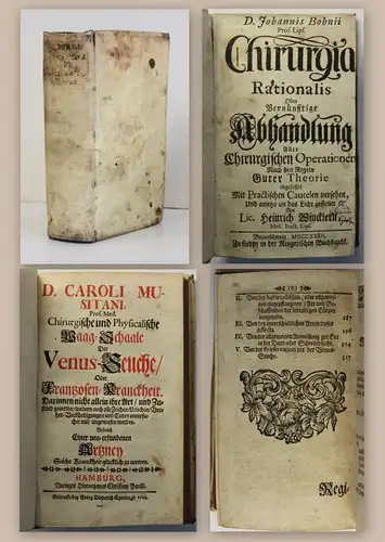 Sammelband Medizin Chirurgia Rationalis 1708 Waag-Schale der Venus-Seuche 1732