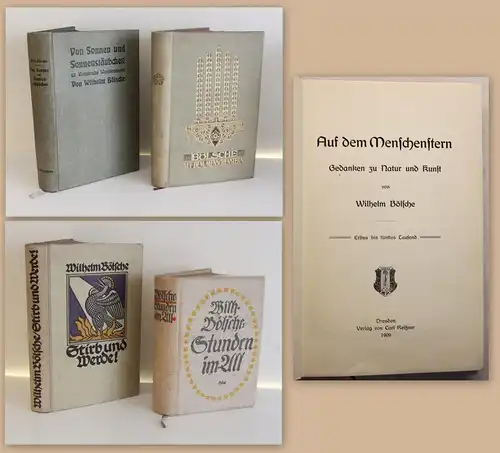 Konvolut Wilhelm Bölsche Naturwissenschaftliche Plaudereien 1904-1921 Schriften