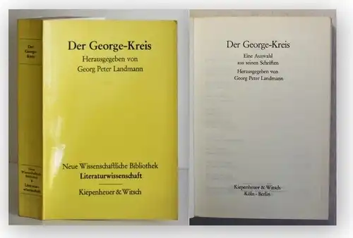 Landmann Der George-Kreis Eine Auswahl aus seinen Schriften 1965 Belletristik xy