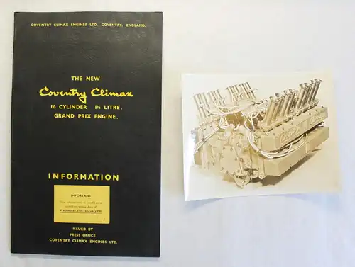 Orig Prospekt Broschüre Coventry Climax Engine England 1965 Motor Information xz