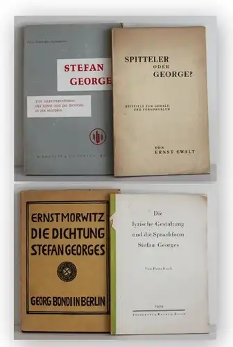 Konvolut Stefan George 4 Bde um 1930 Gedichte Lyrik George-Kreis Belletristik xy