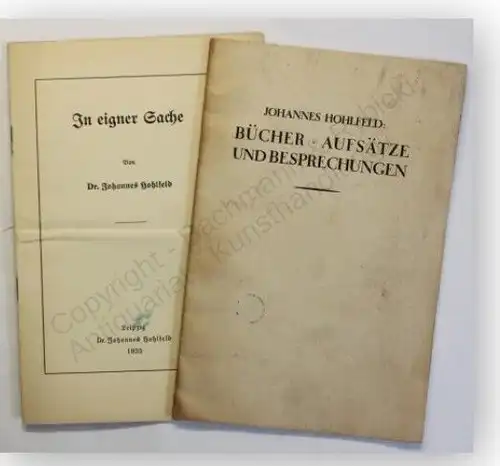 Hohlfeld Der Kampf um den Frieden + 2 Beigaben 1919 Geschichte Bibliographie xy