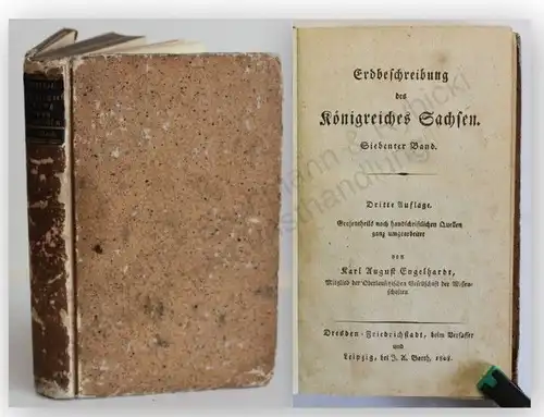 Engelhardt Erdbeschreibung des Königreiches Sachsen 7. Band 1808 Geschichte xy