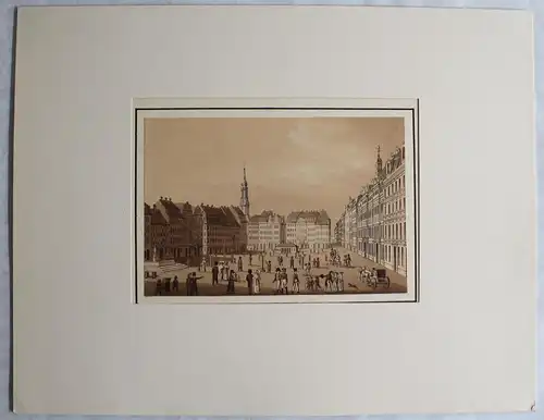 Zingg, Adrian (zugeschr.) -Dresden und Umgebung. 5 Umrissradierungen um 1780 -xz