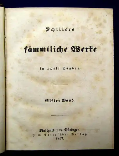 Schillers sämmtl. Werke in 16 Bde. 12 Bde.+ 4 Suppl. Bde. 1853-1858 Klassiker js