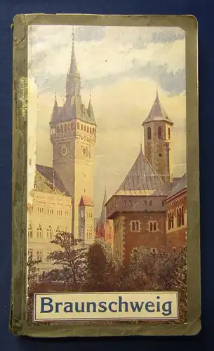 Sattler Führer durch Braunschweig 1911 Mit Stadtkarte u. Theaterplänen Guide js