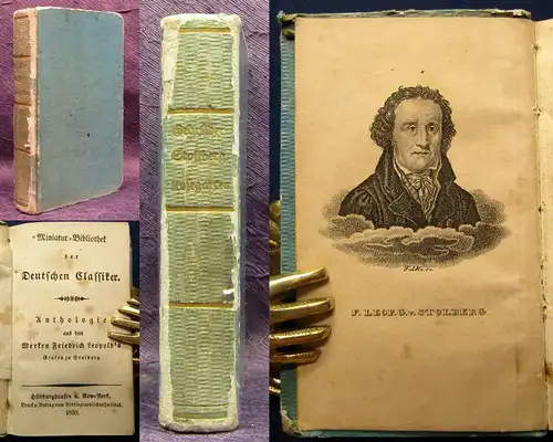 Anthologie aus den Werken Friedrich Leopolds Grafen zu Stolberg 1830 4 in 1 js