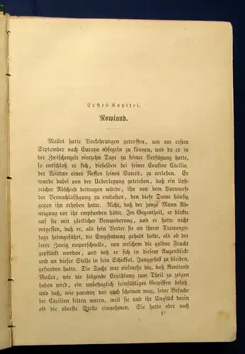 James Henry jun.,Busch;  Roderick Hudson 2 Bde. 1876 Roman Erzählungen js