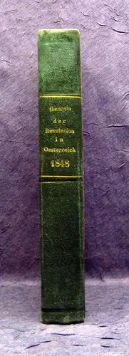 Hartis Genesis der Revolution in Oesterreich 1850 Geschichte Gesellschaft mb