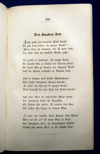 Ludwig Uhland Gedichte 1845 mit dem Bildnisse des Verfassers Literatur mb