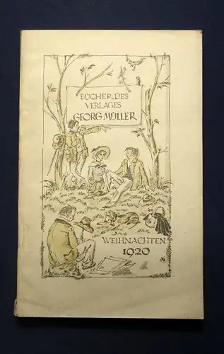 Bücher aus dem Verlage Georg Müller 1920-1921 Verzeichnis Lieferanten js