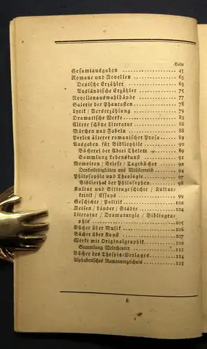 Bücher aus dem Verlage Georg Müller 1920-1921 Verzeichnis Lieferanten js