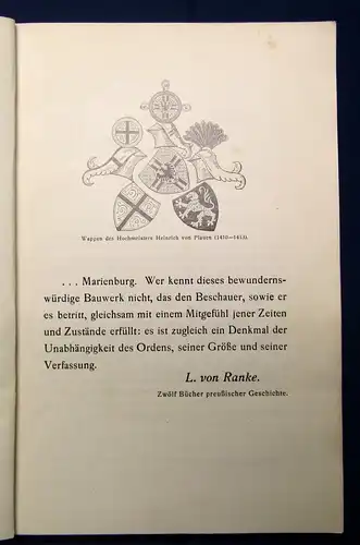 Schmid Führer durch das Schloß Marienburg  in Preußen 1928 Guide js