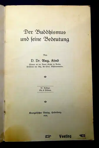 Bornemann Der Buddhismus und seine Bedeutung, Konfuzius 2 Hefte 1914 js