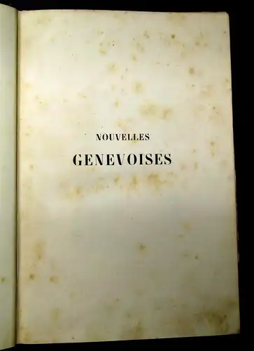 Töpfer Nouvelles de Genevoises 1855 Nachrichten aus Genf dekorativ js