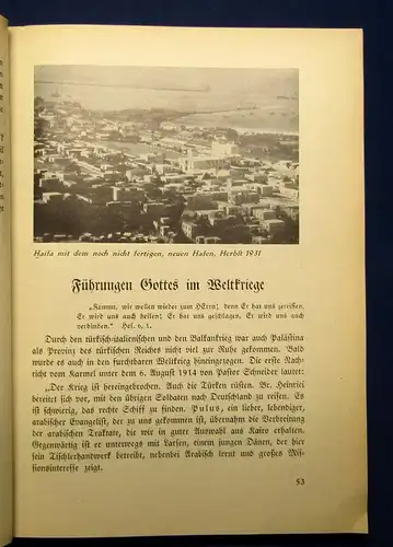 Sziel Zeugendienst im heiligen Lande um 1920 Evangelische Karmelmission js