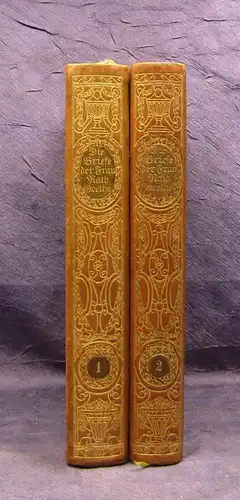 Köster Die Briefe der Frau Rath Goethe 2 Bde. HLdr. 1904 Poesie Lyrik js