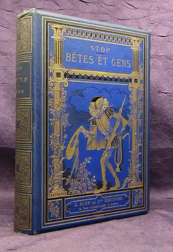 Stop Betes & Gens Fables & Contes um 1875 Goldschnitt Erzählungen js
