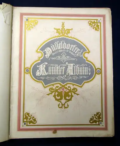 Varia Düsseldorfer Künstler-Album 1857, 7 Jg. mit artistischen Beiträgen  js