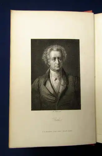 Pecht Goethe-Galerie Charaktere aus Goethes Werken 1877 Goldschnitt Stahlstich j