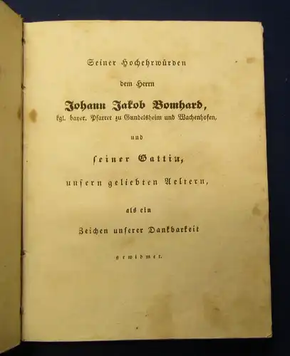 Bomhard Symposion Von der Würde der weiblichen Natur u. Bestimmung 1841 j