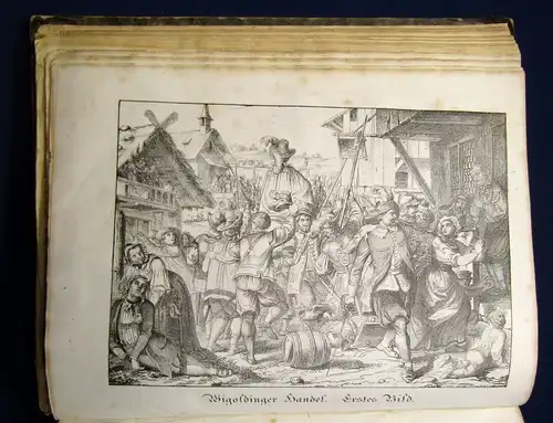 Disteli Sammlung 9 Schweizer Bilderkalender 1844-1847 Kalendarium Historisch js