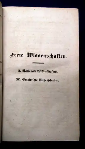 Schönholz Handbuch aller Wissenschaften Wesen, Entwicklung 1839 Philologie js