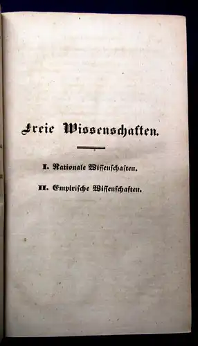 Schönholz Handbuch aller Wissenschaften Wesen, Entwicklung 1839 Philologie js