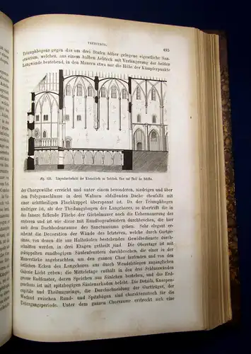 Otte Die Geschichte der romanischen Baukunst 1874 EA 4 Tafeln 309 Holzschn. mb