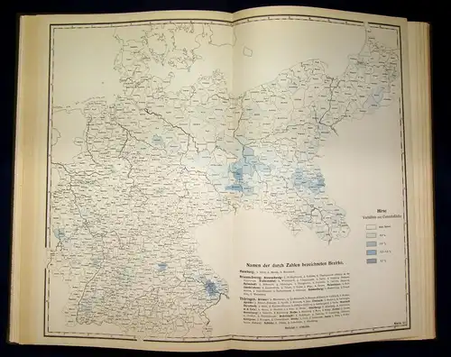 Engelbrecht Die Feldfrüchte des deutschen Reichs 1. Teil 41 Karten 1928 js