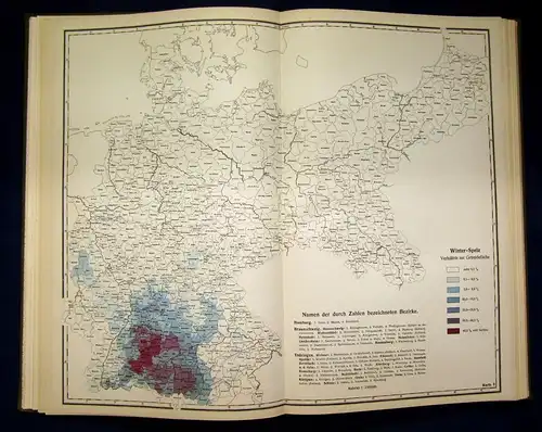 Engelbrecht Die Feldfrüchte des deutschen Reichs 1. Teil 41 Karten 1928 js