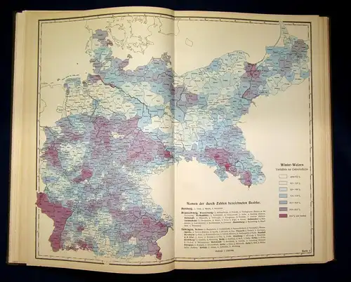 Engelbrecht Die Feldfrüchte des deutschen Reichs 1. Teil 41 Karten 1928 js