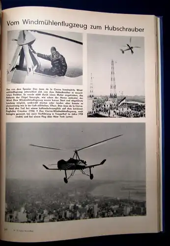 Faerber,Burda Fünfzig Jahre Motorflug 1953 Geschichte Technik Kunst js